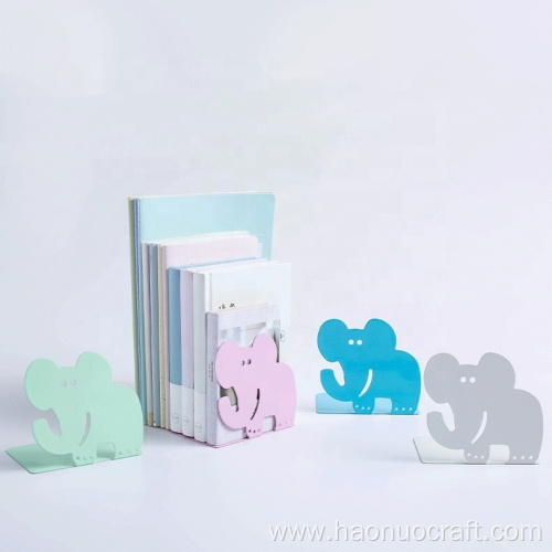 Atril de libros de elefante Papelería de oficina simple de dibujos animados de hierro